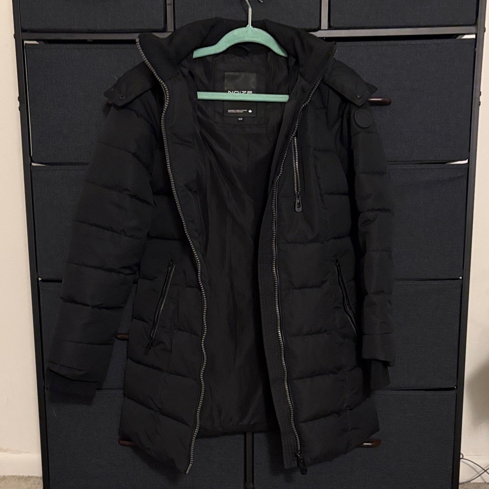 Noize Black Puffer Jacket